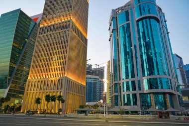 DOHA, Katar - CIRCA MARCH, 2023: Doha 'nın sokak manzarası.