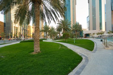 DOHA, Katar - CIRCA MARCH, 2023: Doha 'nın sokak manzarası. 