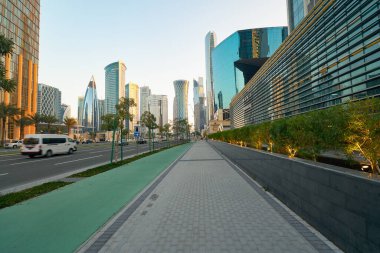 DOHA, Katar - CIRCA MARCH, 2023: Doha 'nın sokak manzarası.