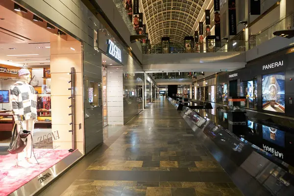 stock image SINGAPORE - NOVEMBER 05, 2023: Zegna storefront in the Shoppes at Marina Bay Sands.