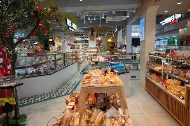 HO CHI MINH CITY, VİETNAM - 25 Mart 2023: Çiftçi Pazarı 'nın iç çekimleri.