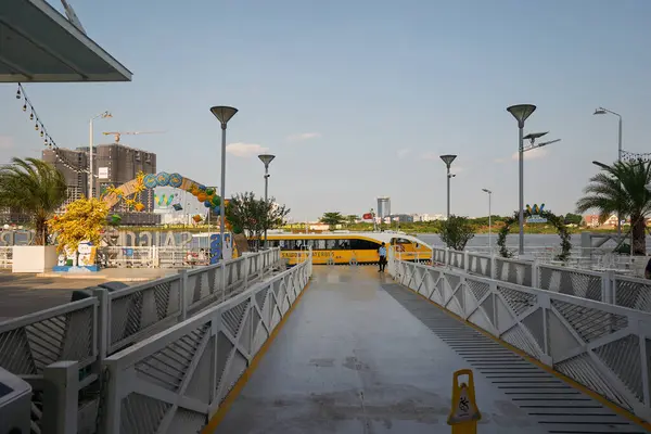 stock image HO CHI MINH CITY, VIETNAM - MARCH 25, 2023: Saigon Waterbus Station in Ho Chi Minh City.