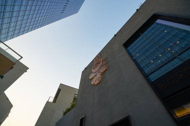 SHENZHEN, ÇİN - 22 Kasım 2019: Shenzhen 'deki UpperHills' te Pasifik Kahvesi.