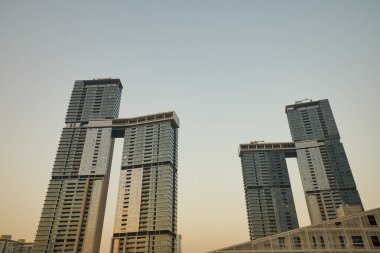 SHENZHEN, ÇİN - 22 Kasım 2019: Shenzhen 'deki UpperHills' ten binalar.