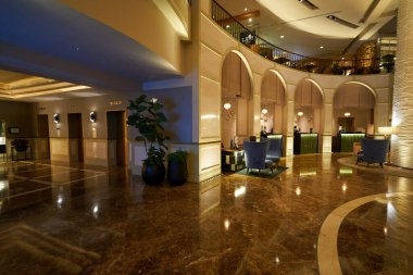 HO CHI MINH ŞEHRİ, VİETNAM - 28 Mart 2023 Sofitel Saigon Plaza Oteli.