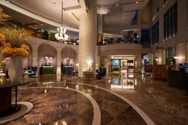 HO CHI MINH ŞEHRİ, VİETNAM - 28 Mart 2023 Sofitel Saigon Plaza Oteli.