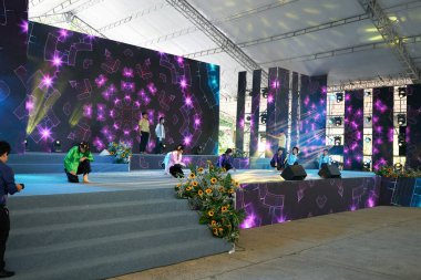 HO CHI MINH CITY, VİETNAM - 26 Mart 2023: Ho Chi Minh City 'de Gençlik Festivali 2023' te dans gösterisi.