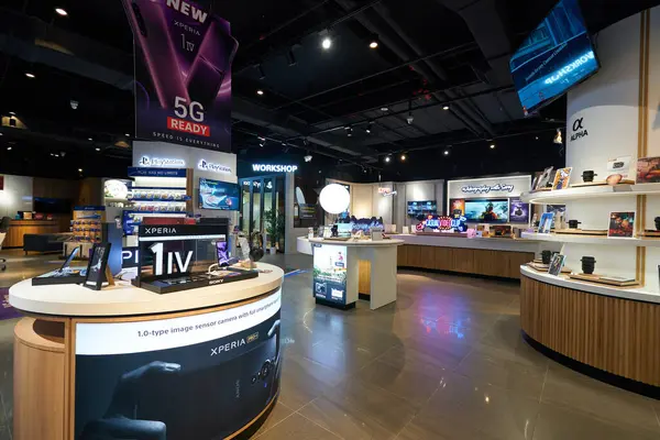 stock image KUALA LUMPUR, MALAYSIA - MAY 27, 2023: interior shot of Sony Store in LaLaport Bukit Bintang City Centre.