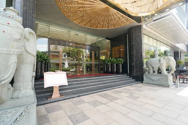 stock image HO CHI MINH CITY, VIETNAM - MARCH 26, 2023: entrance to Saigon Times Square building in Ho Chi Minh City.