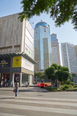 ŞENZHEN, ÇİN - 21 Kasım 2019: Shenzhen kentsel manzarası.