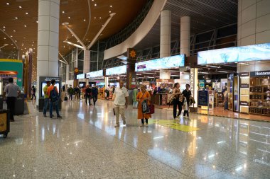 KUALA LUMPUR, MALAYSIA - CIRCA MAYIS, 2023: Kuala Lumpur Uluslararası Havaalanı 'nın iç çekimleri.