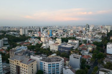 HO CHI MINH ŞEHRİ, VİETNAM - 26 Mart 2023: Ho Chi Minh Şehri Şehir Manzarası