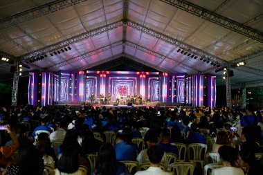 HO CHI MINH CITY, VİETNAM - 26 Mart 2023: Ho Chi Minh City 'deki Gençlik Festivali 2023 atmosferi.