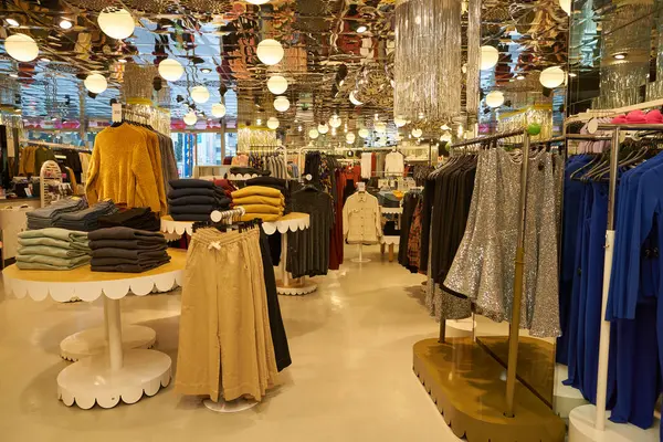 stock image SHENZHEN, CHINA - NOVEMBER 21, 2019: interior shot of Monki store in 9 Square shopping center in Shenzhen.