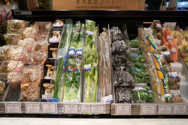 SINGAPORE - NOVEMBER 06, 2023: Singapur 'daki Isetan süpermarketinin iç çekimi.