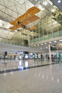 HONG KONG, CHINA - DECEMBER 04, 2023: replica of the Spirit of Sha Tin displayed in Hong Kong International Airport. clipart