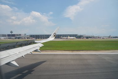 SINGAPORE - NOVEMBER 04, 2023: Singapur Changi Havalimanı.