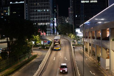 HONG KONG, ÇİN - 07 ARALIK 2023: Hong Kong şehir manzarası.