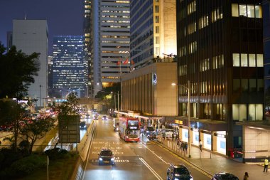 HONG KONG, ÇİN - 05 Aralık 2023: Central District, Hong Kong.