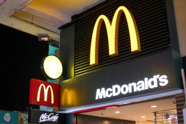 Hong Kong 'daki McDonald' s fast-food restoranında görülen 