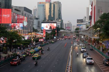 BANGKOK, THAILAND - 10 ARALIK 2023: Bangkok şehir manzarası.