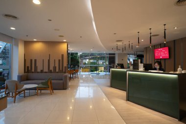 BANGKOK, THAILAND - 14 Ekim 2023: Ibis Bangkok Sathorn 'da lobi.