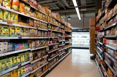 BANGKOK, THAILAND - 26 Ekim 2023: Bangkok 'taki Terminal 21' deki Gurme Pazarı.