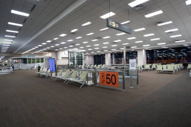 BANGKOK, THAILAND - 14 Ekim 2023: Don Mueang Uluslararası Havaalanı Terminali.
