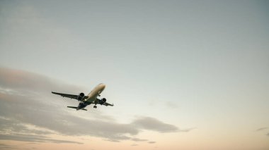 PHUKET, THAILAND - JANUARY 23, 2020: a GoAir Airbus A320neo aircraft landing at Phuket International Airport. clipart