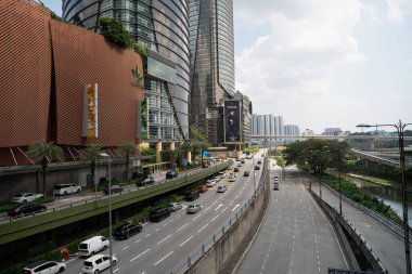 KUALA LUMPUR, MALAYSIA - 15 Mart 2023: Kuala Lumpur şehir manzarası.