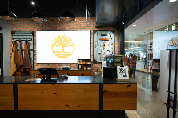 KUALA LUMPUR, MALAYSIA - MARCH 11, 2023: Timberland store in Kuala Lumpur.