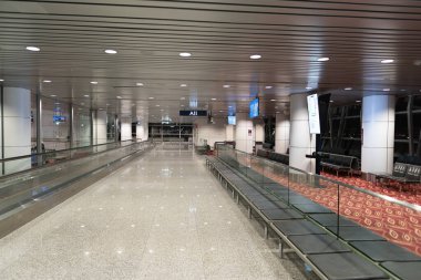 KUALA LUMPUR, MALAYSIA - 21 Kasım 2023: Kuala Lumpur Uluslararası Havaalanı 'nın iç çekimleri.