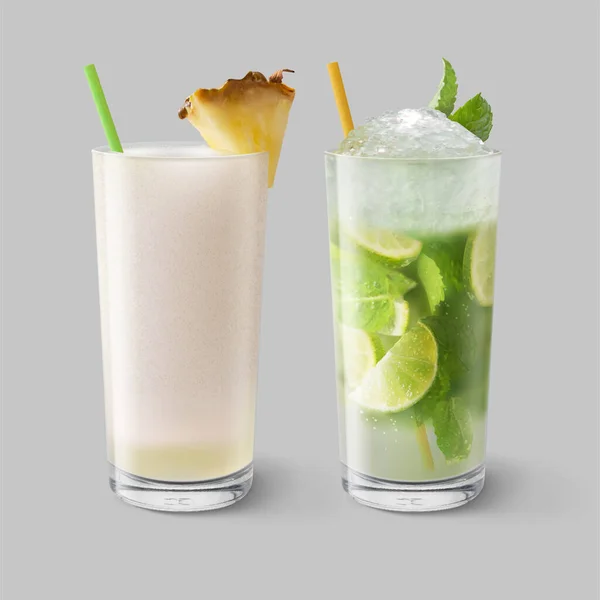 Des Cocktails Alcoolisés Illustration Vectorielle Isolée — Image vectorielle