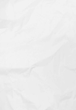 Gerçekçi buruşmuş kağıt dokusu vektör arkaplanı. Beyaz kırışık çarşaf