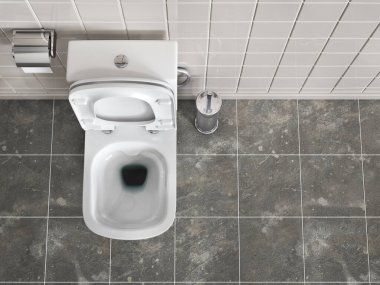 Santechnic konsept. Sızdıran boru. 3d illüstrasyon