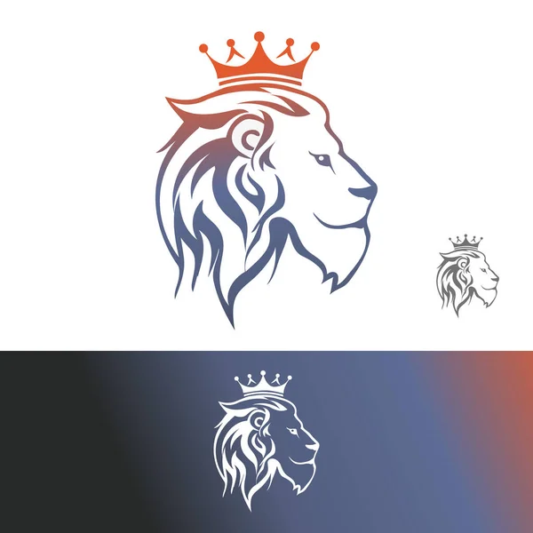 Lví Stylizovaný Vektor Ilustrace Volně Žijících Živočichů Nebo Abstraktní Logo — Stockový vektor