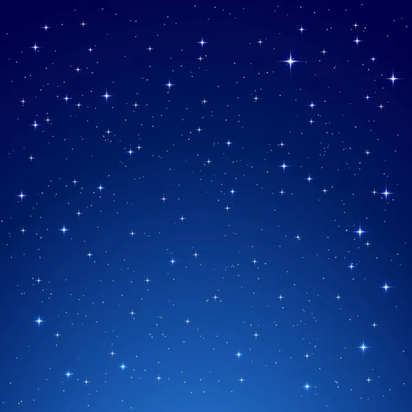 Fond Carré Bleu Nuit Avec Illustration Vectorielle Étoiles Fond Abstrait — Image vectorielle