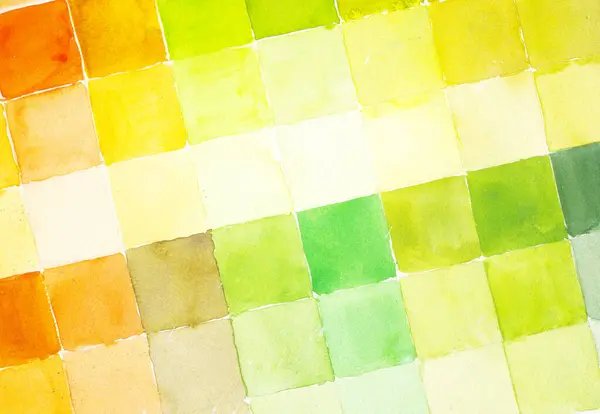 Painting Chart Yellow Green Orange Colors Abstract Background Mixing Colors — Stock Photo, Image