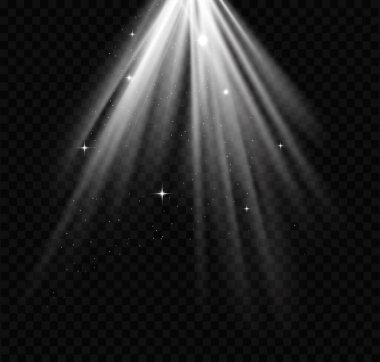 Şeffaf arkaplan ve ışık patlaması parlayan bir ışık efekti yaratıyor. 