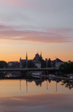 Wroclaw, Polonya 'da güzel bir yaz sabahı