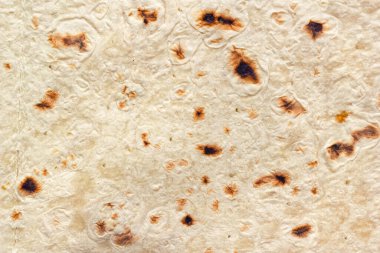 Geleneksel Ermeni Lavaş yassı ekmeği. Arka plan ya da Çavdar mutfağı yemek tarifleri için detaylı yakın çekim dokusu.