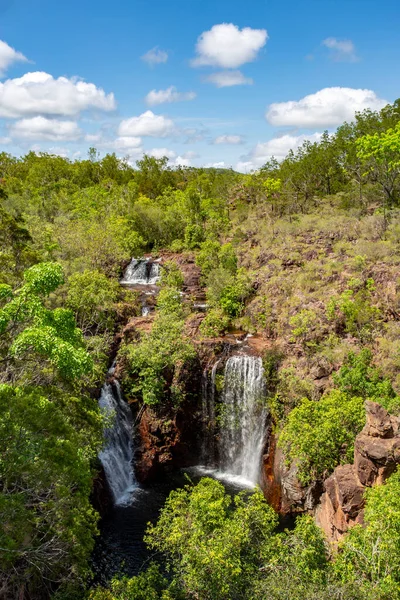 Florence Falls Litchfield National Park Consiste Duas Cachoeiras Uma Piscina — Fotografia de Stock