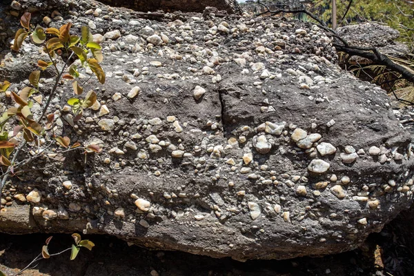 Βράχοι Και Ενσωματωμένοι Ψαμμίτες Που Εναποτίθενται Από Αργούς Ποταμούς Και — Φωτογραφία Αρχείου