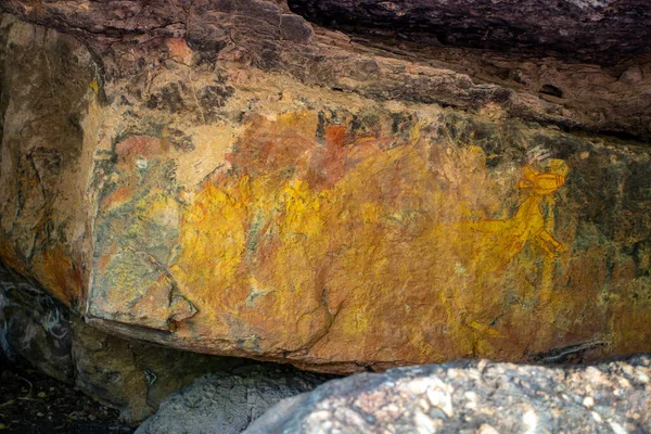 Aboriginal rock paintings at Burrungkuy (Nourlangie) rock art site in Kakadu National Park, Northern Territory, Australia