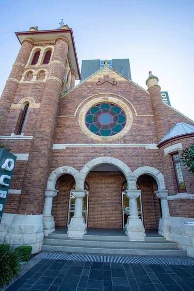 Das Ehemalige Church Christ Building Toowoomba Ist Eine Romanischen Erweckungsstil — Stockfoto
