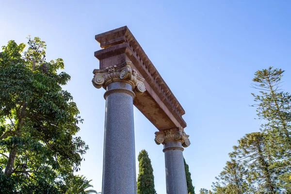 Detalle Del Arco Columna Toowoomba Los Jardines Botánicos Establecido 1870 — Foto de Stock