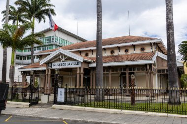 19th century colonial building housing the City Museum in Noumea, Grande Terre Island, New Caledonia clipart