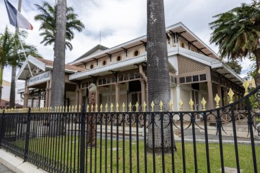 19. yüzyıl sömürge binası Noumea 'daki Şehir Müzesi, Grande Terre Adası, Yeni Kaledonya