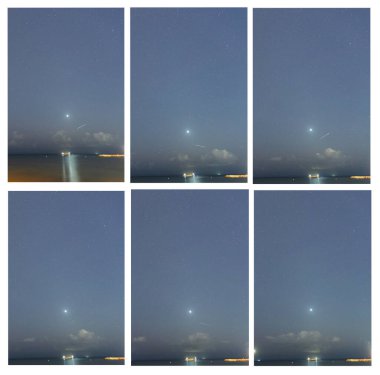 Halley Kuyruklu Yıldızı ile ilişkili Eta Aquariids Meteor Sağanağı sırasında 7 Mayıs 2025 'te yakalanan meteorlar
