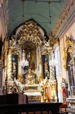 Manueline 'deki Camarido Kontlarının Şapeli (Gotik) tarzında, Büyük Aziz Mary Katedrali' nde, Viana do Castelo, Portekiz